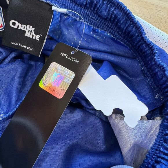 NFL Chalk Line Los Angeles Rams Saw Blade Retro Mesh Shorts Drawstring Med New - Picture 9 of 12